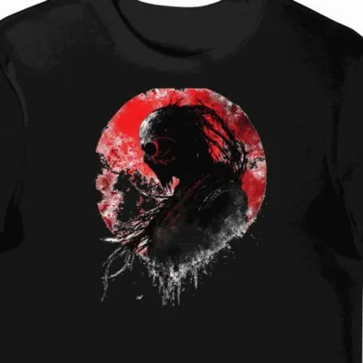 Koszulka męska czarna z motywem metalowej muzyki Slipknot