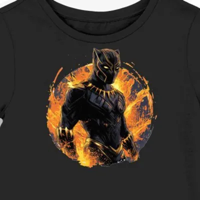 Koszulka damska czarna z motywem Wakanda Forever