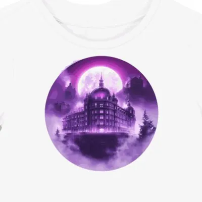Koszulka damska biała z nadrukiem Klucza Hotelu Grand Budapest