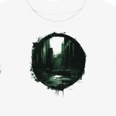 Koszulka damska biała z motywem grozy The Last of Us