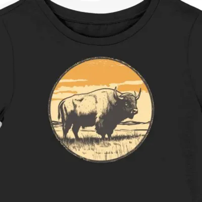 Koszulka damska czarna z motywem rancha Yellowstone