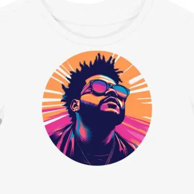 Koszulka damska biała z motywem The Weeknd