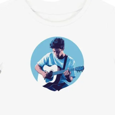 Koszulka damska biała z motywem muzycznym Shawn Mendes