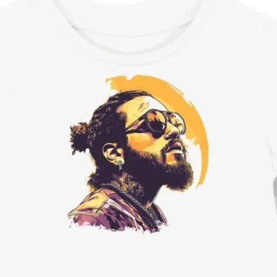 Koszulka damska biała z nadrukiem Post Malone