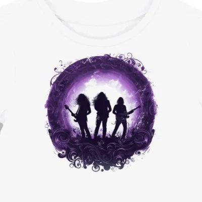 Koszulka damska biała z motywem Led Zeppelin