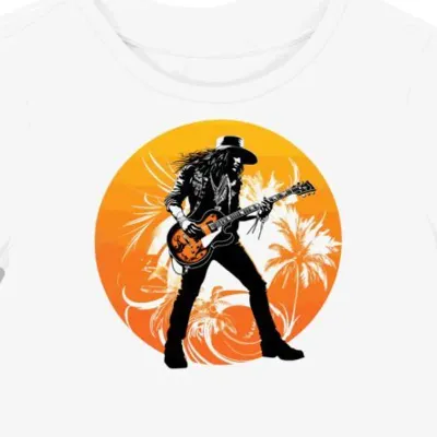 Koszulka damska biała z motywem Guns N' Roses