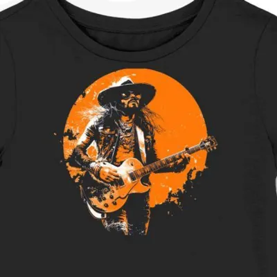 Koszulka damska czarna z nadrukiem zespołu Guns N' Roses