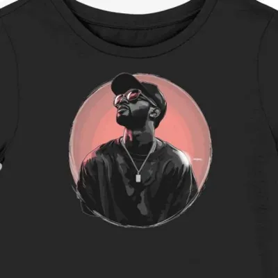 Koszulka damska czarna z motywem Big Sean
