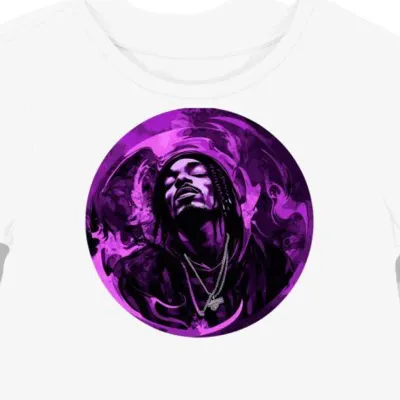 Koszulka damska biała z motywem Snoop Dogga