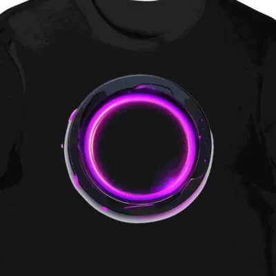 Koszulka męska czarna z nadrukiem logo platformy streamingowej