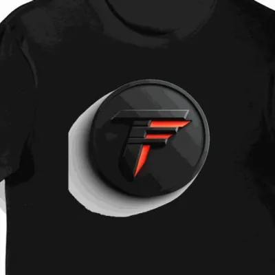 Koszulka męska czarna z nadrukiem logo FaZe Clan