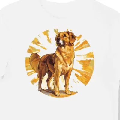 Koszulka męska biała z nadrukiem Anatolian Shepherd