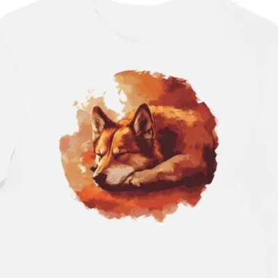Koszulka męska biała z grafiką szwedzki vallhund