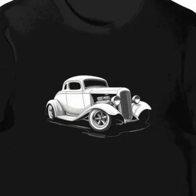 Koszulka męska czarna z nadrukiem Hot Rod