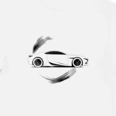 Koszulka męska biała z grafiką logo Buick