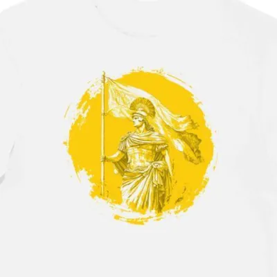 Koszulka męska biała z nadrukiem SPQR i ornamentem
