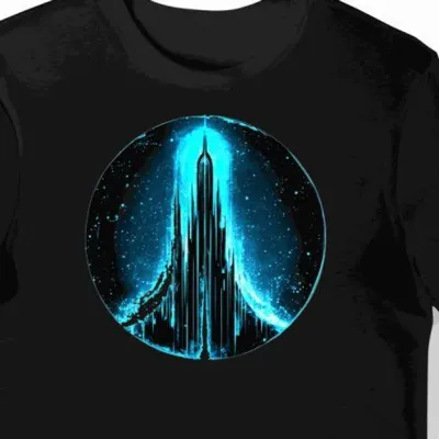 Koszulka męska czarna z motywem magicznych czarodziejów