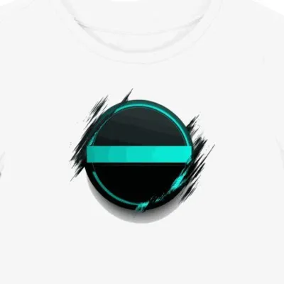 Koszulka damska biała z grafiką minimalistycznego gamingu
