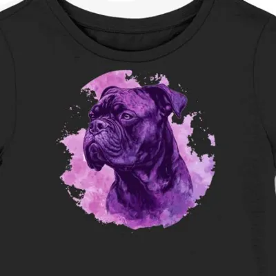 Koszulka damska czarna z motywem psa Cane Corso