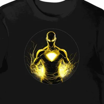 Koszulka męska czarna z motywem Kamienia Umysłu Marvel