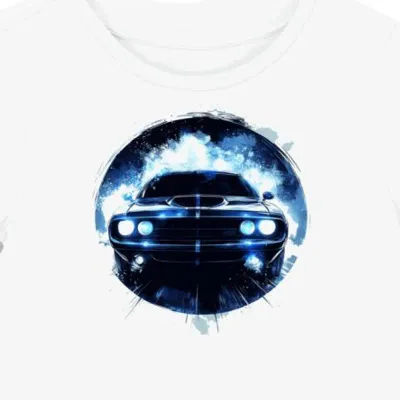 Koszulka damska biała z motywem logo Dodge