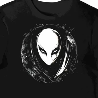 Koszulka męska czarna z nadrukiem Hollow Mask