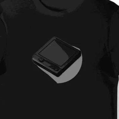 Koszulka męska czarna z motywem retro gry