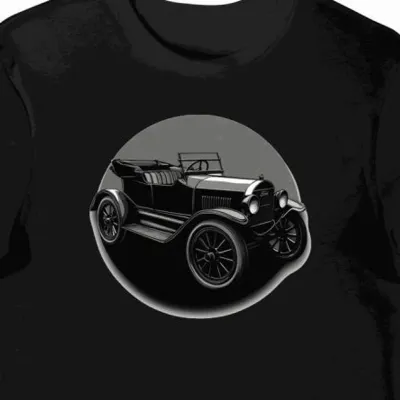 Koszulka męska czarna z motywem Ford Model T 6247