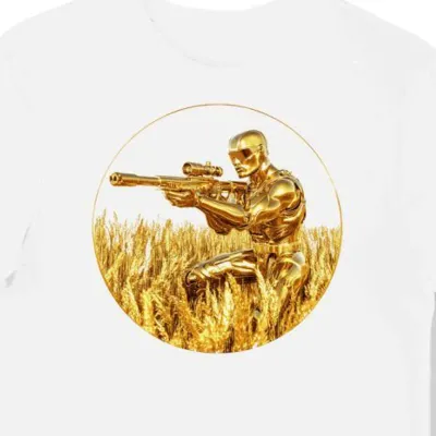 Koszulka męska biała z motywem retro GI Joe