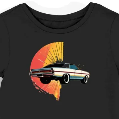 Koszulka damska czarna z motywem Falcon GT