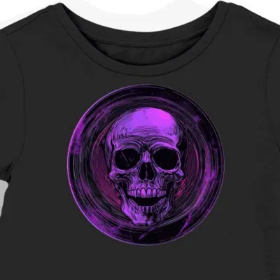 Koszulka damska czarna z motywem czaszki Grateful Dead
