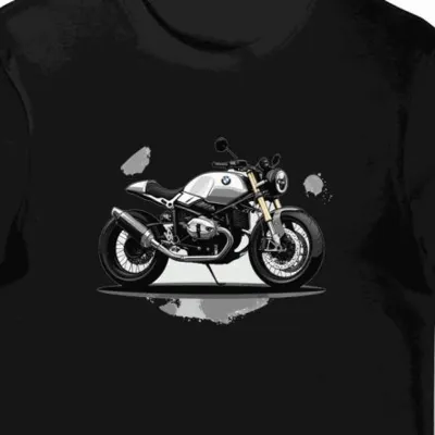 Koszulka męska czarna Motocyklowe Przygody BMW