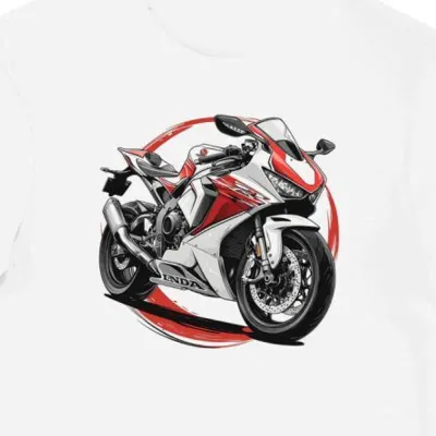 Koszulka męska biała Zryw Motocyklowej Prędkości