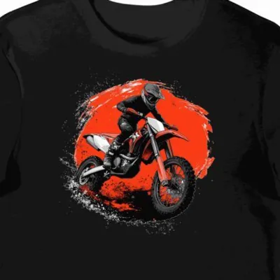 Koszulka męska czarna Zawadiacki Styl Motocyklowy