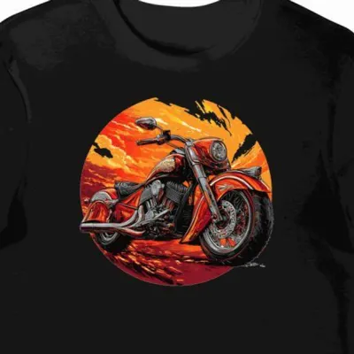 Koszulka męska czarna Rajdowa Legenda Motocyklowa
