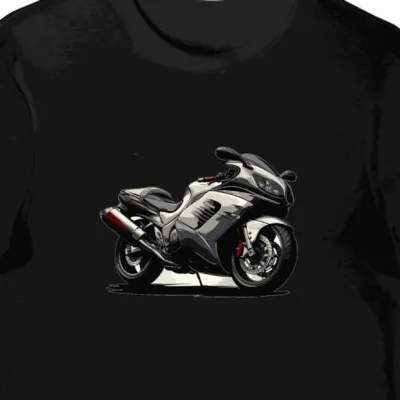 Koszulka męska czarna Motocyklowy Styl Honda ST1300