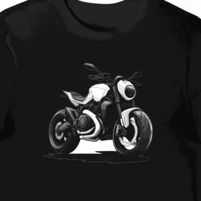 Koszulka męska czarna Motocyklowa Przygoda Norden 901