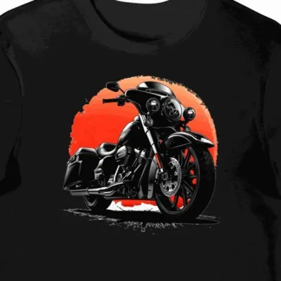 Koszulka męska czarna Motocyklowa Królowie Szos