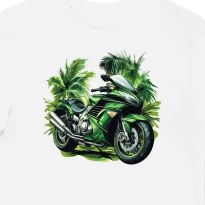 Koszulka męska biała Motocyklowy Styl Concours 14