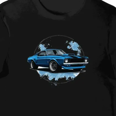 Koszulka męska czarna z Wyjątkowym Ford Falcon Cobra