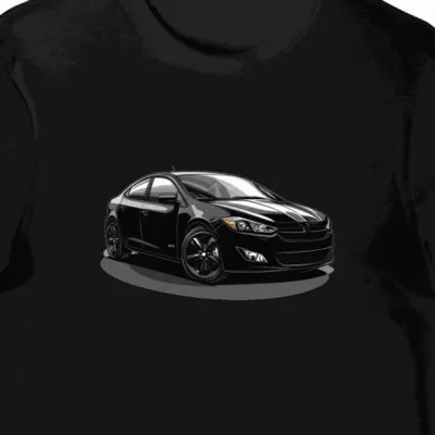 Koszulka męska czarna Automobilowa Elegancja Dodge Dart