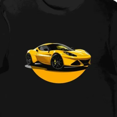 Koszulka męska czarna Lotus Evora w Sportowym Blasku