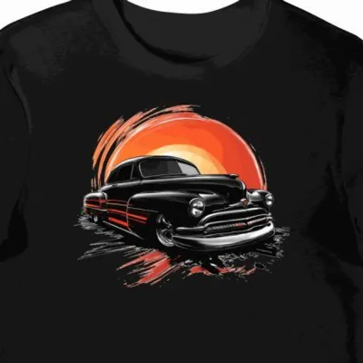 Koszulka męska czarna Dynamika Klasyki Oldsmobile