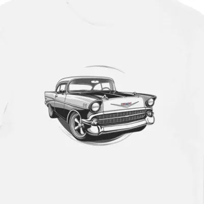 Koszulka męska biała z Emblematem Chevrolet