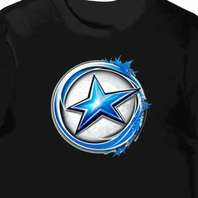 Koszulka męska czarna Subaru Gwiazdy w Stylu Sportowym