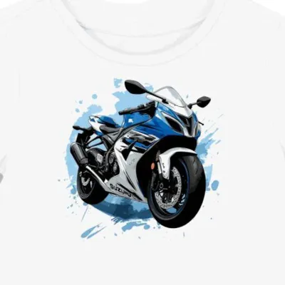 Koszulka damska biała Motocyklowa Stylowa Moc