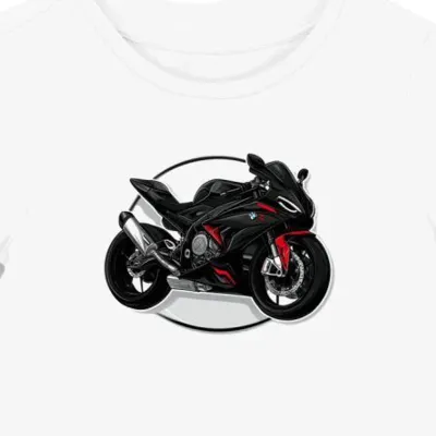 Koszulka damska biała Motocyklowa Adrenalina w Cieniu