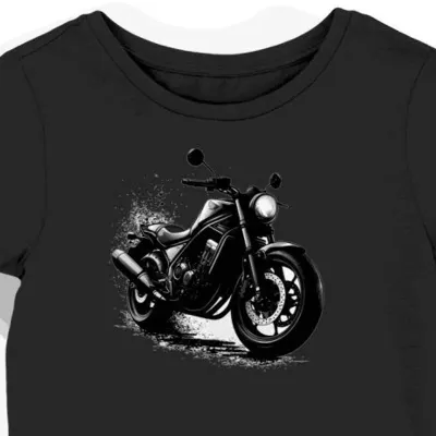 Koszulka damska czarna Motocyklowa Przygoda Honda Rebel