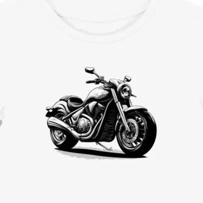 Koszulka damska biała Zmysłowy Styl Motocyklowy Intruder