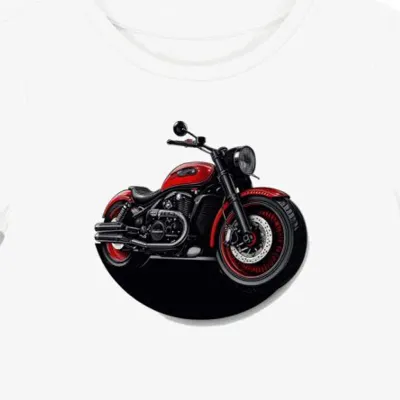 Koszulka damska biała Motocyklowa Inspiracja Moto Guzzi California